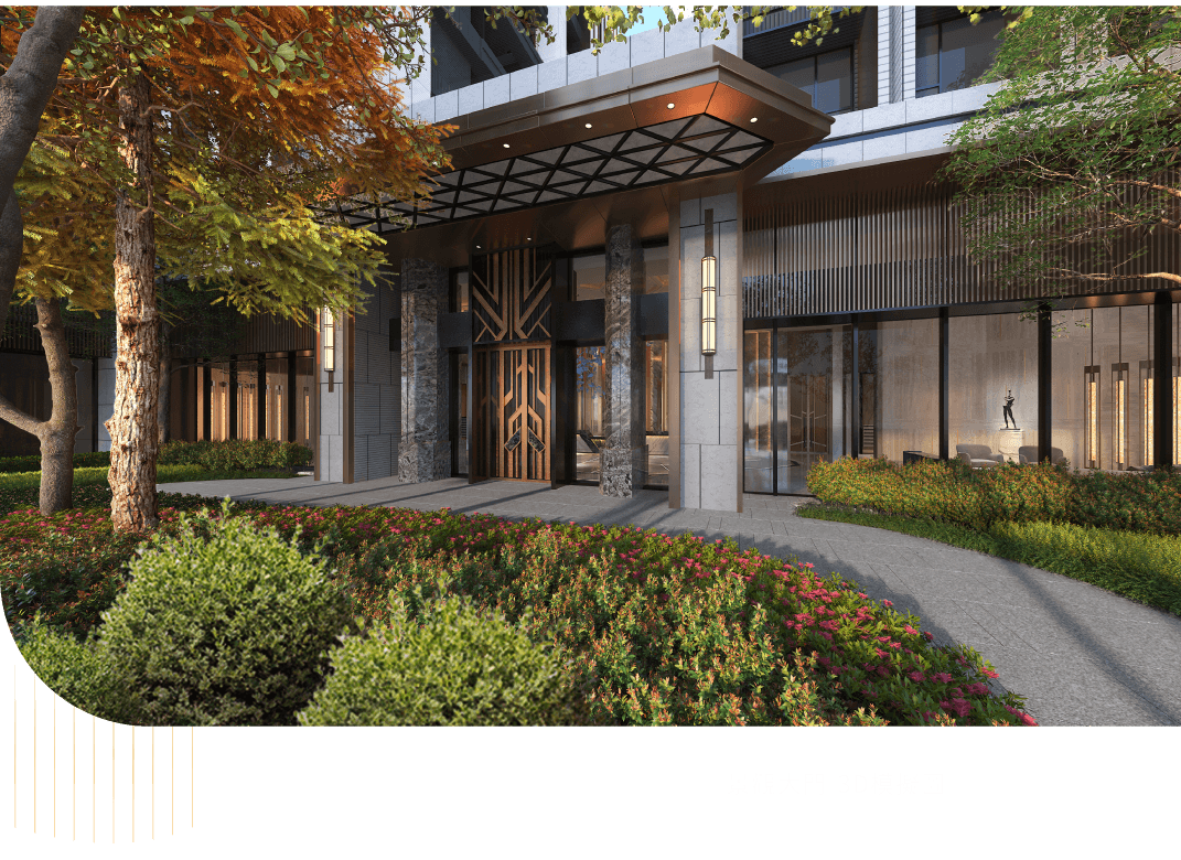 景觀大門｜3D模擬圖